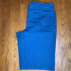 Talbots Petites Stretch Denim Capris Size 22W